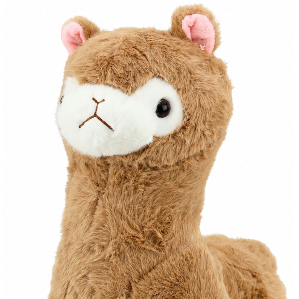 Plush Alpaca Plush Toy Cuddly Toy Soft Fur Beige 28 cm