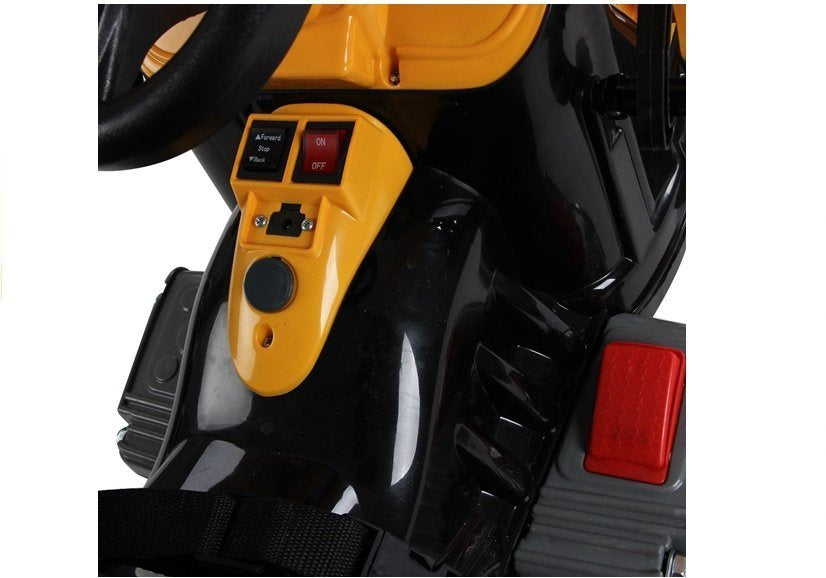 Traktor na akumulator s korpom - žuti