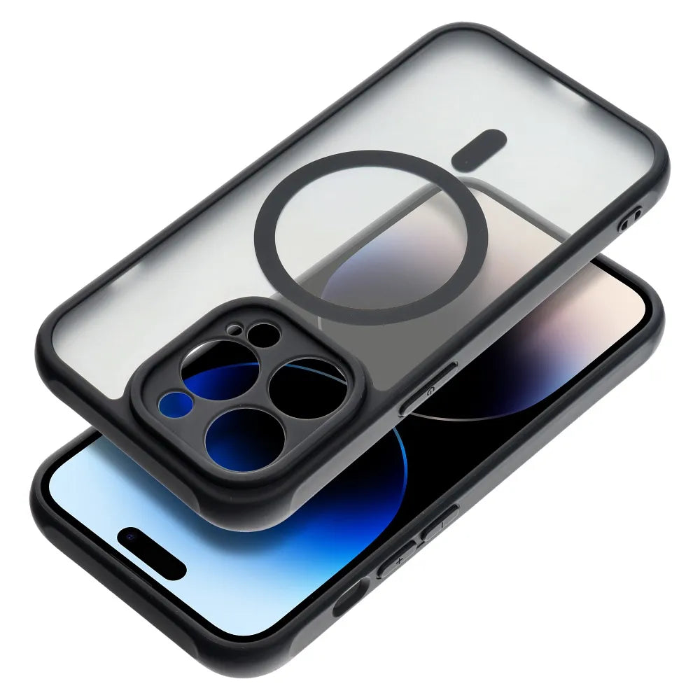Full Matte Mag Cover maska kompatibilna s MagSafe za iPhone 13 Pro crna