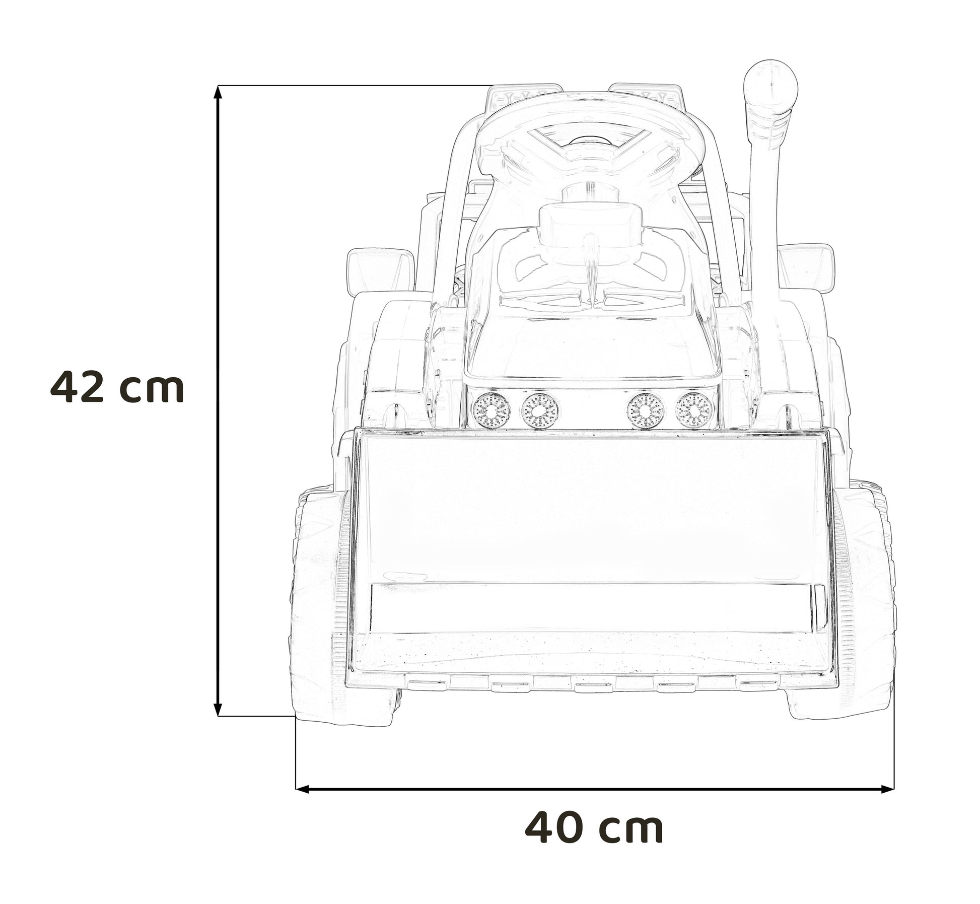 Traktor na akumulator G320 - žuti