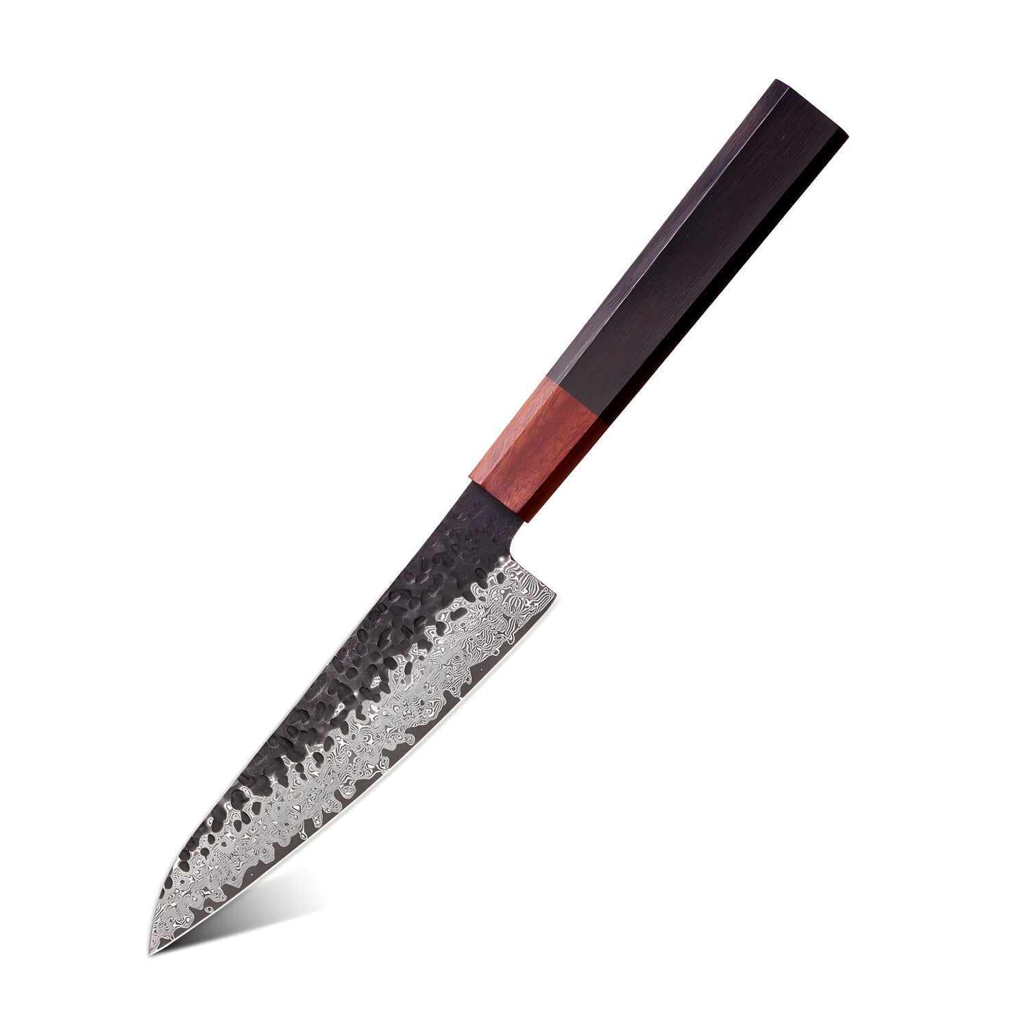 Damaskasti kuhinjski nož AO-37380 - Utility / Smeđa KP37380