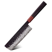Damaskasti kuhinjski nož AO-37383 - Nakiri / Smeđa KP37383