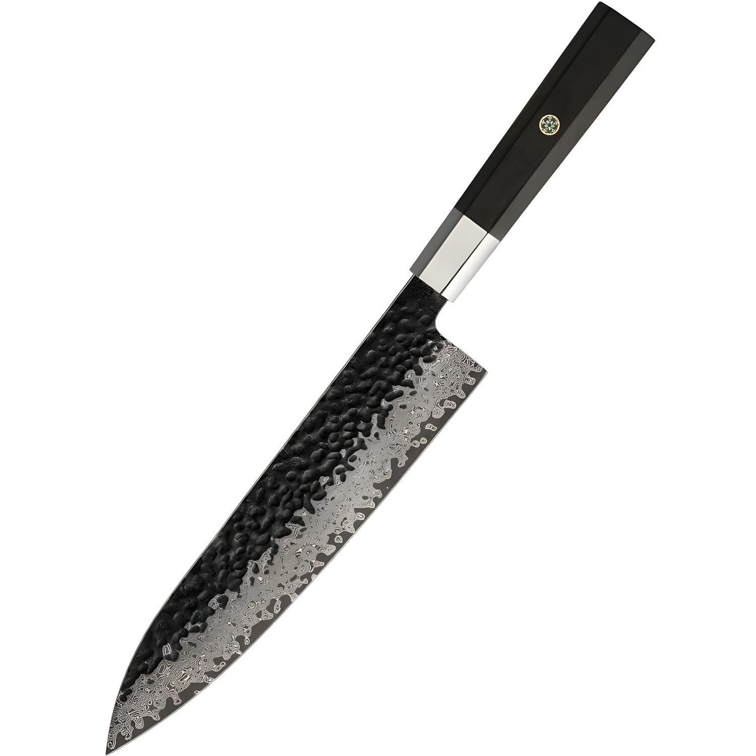Damaskasti kuhinjski nož YU-37438 - Chef / Smeđa KP37438