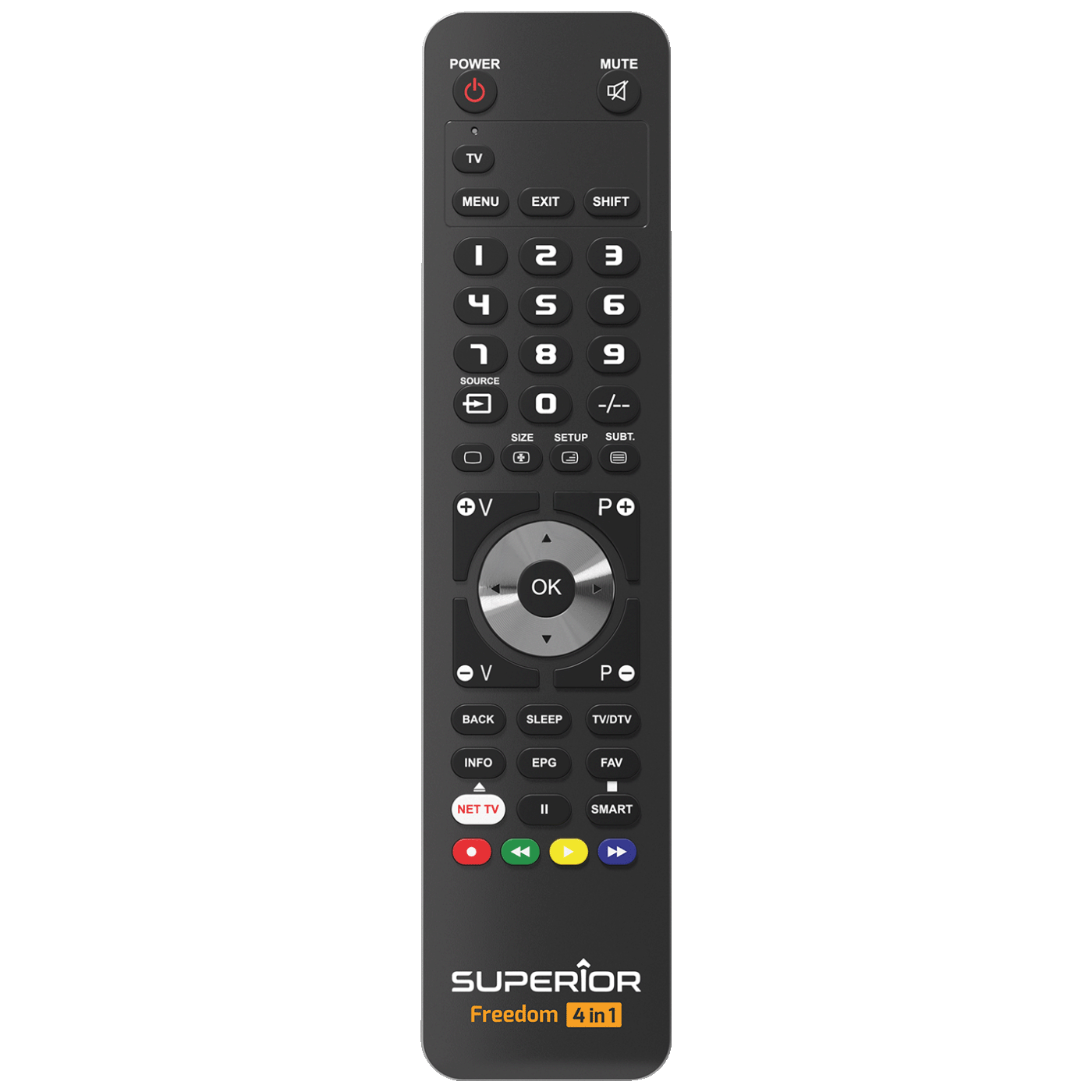 Superior Daljinski upravljač, za 4 uređaja, PC programiranje - SUPERIOR 4:1 FREEDOM - black