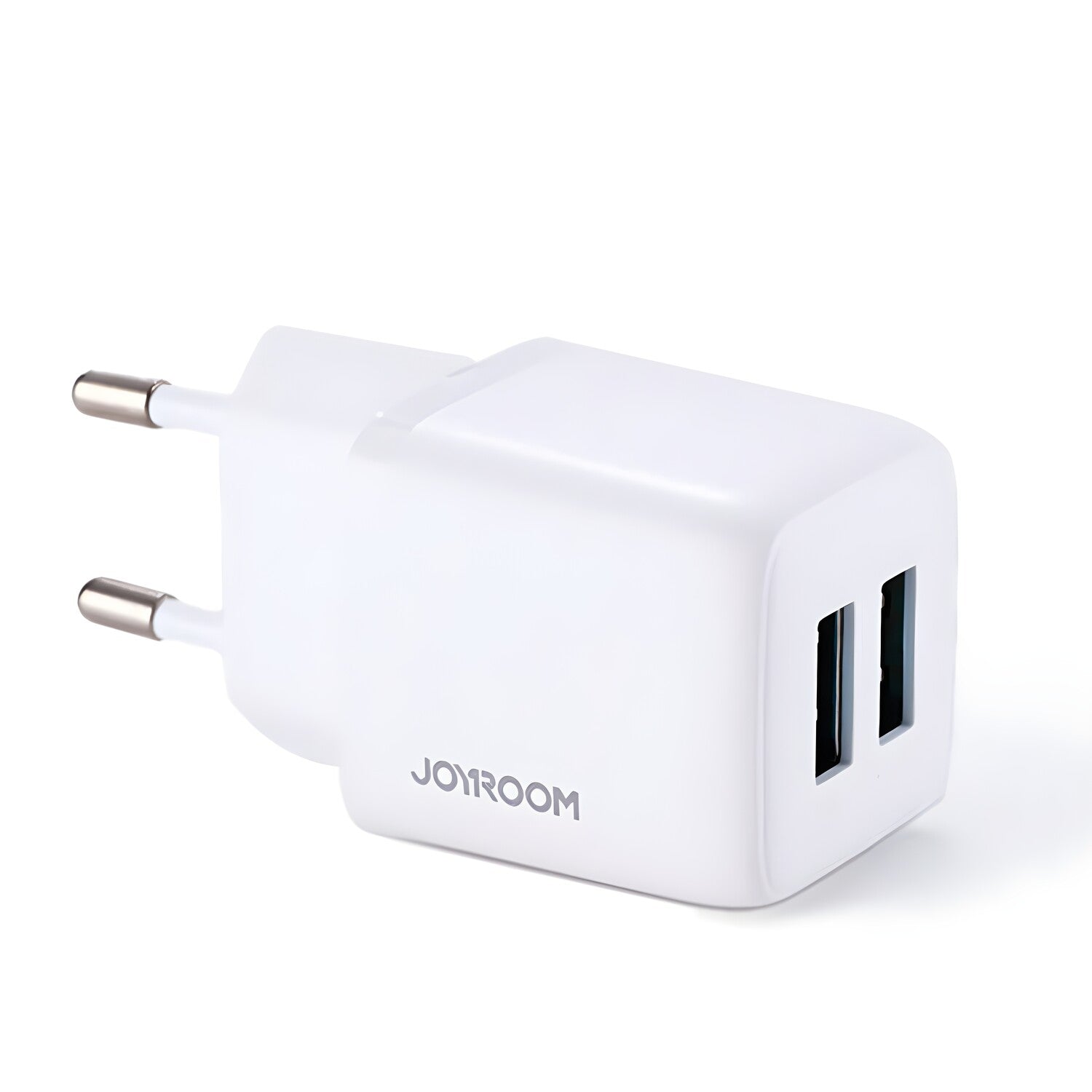 JoyRoom – mrežni punjač – 2 x USB + brzo punjenje - 12W, 2,4A – Bijela KP28095