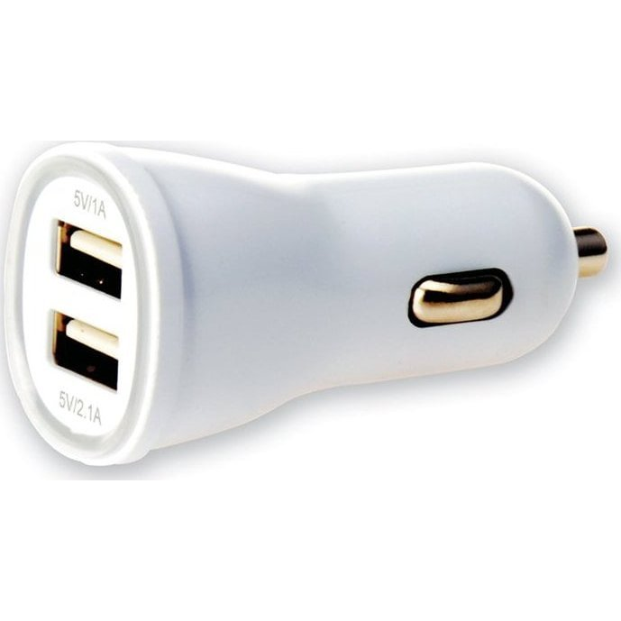 Techly USB - Auto 5V/1A/2.1A Univerzalno Bijelo Upaljač za cigare Automatski
