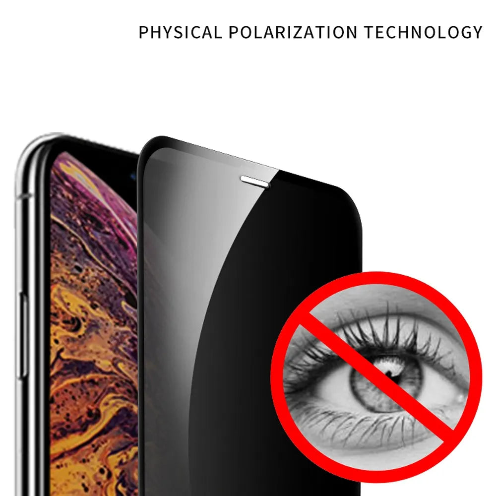 X-ONE Full Cover Extra Strong Privacy kaljeno staklo - za iPhone 15 Pro (puno ljepilo) crno