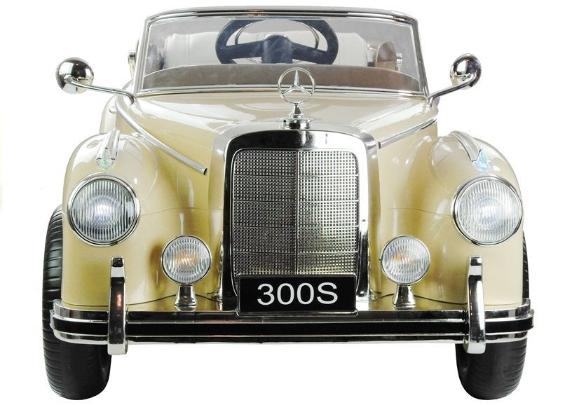 Licencirani auto na akumulator Mercedes 300S - bež/lakirani