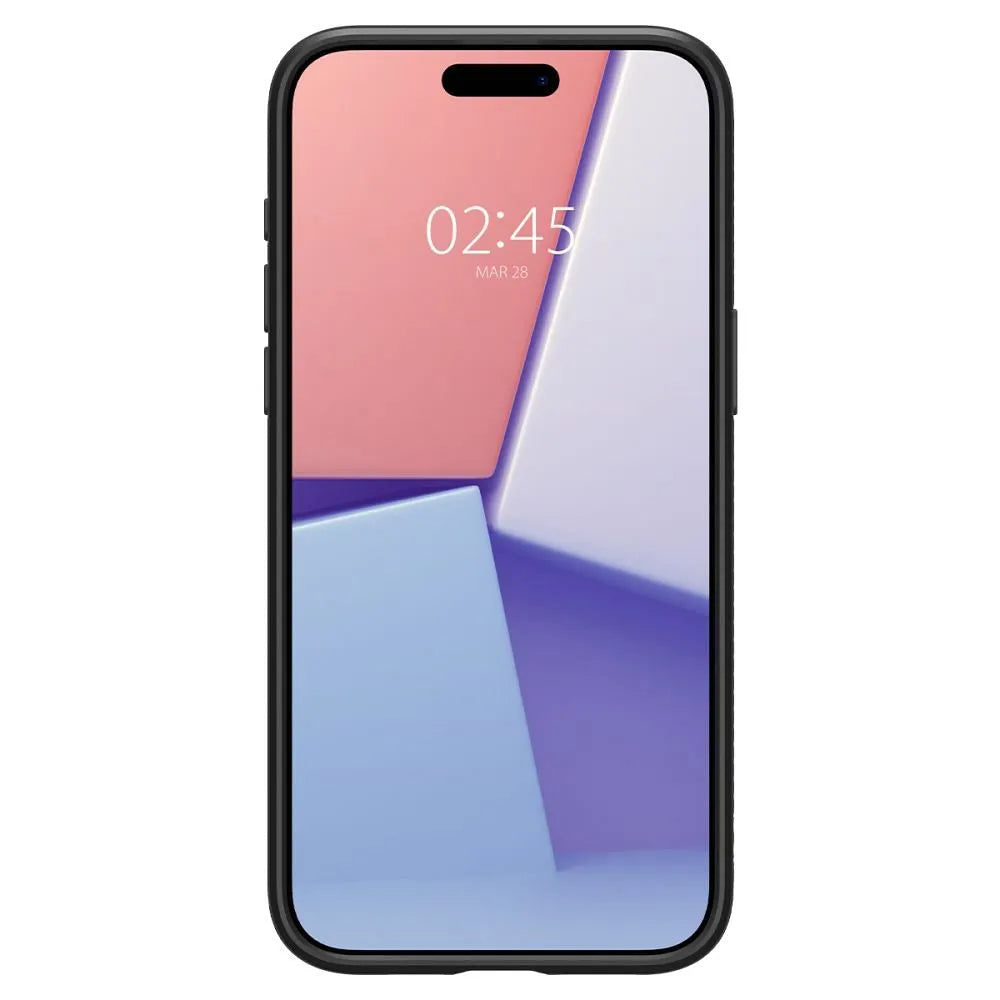 SPIGEN Liquid Air maska za IPHONE 15 PRO mat crna