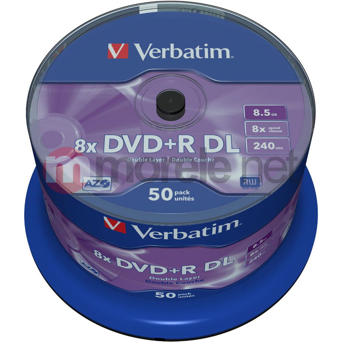 Verbatim DVD+R Double Layer 8x Matt Silver 50pk Spindle 8,5 GB DVD+R DL 50 kom