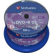 Verbatim DVD+R Double Layer 8x Matt Silver 50pk Spindle 8,5 GB DVD+R DL 50 kom
