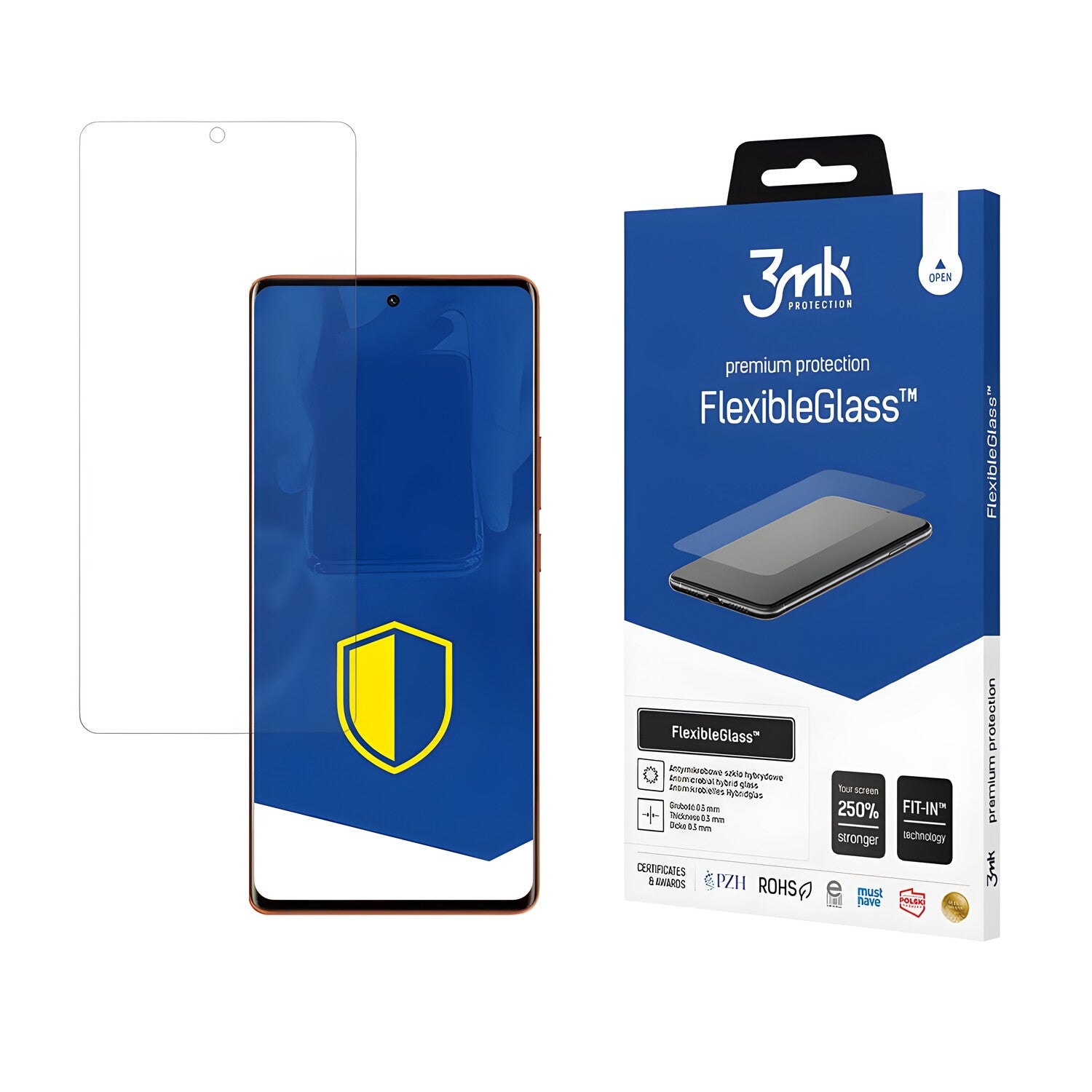 Zaštitno hibridno staklo 3mk FlexibleGlass za Vivo X80 Pro - Prozirna KP20463