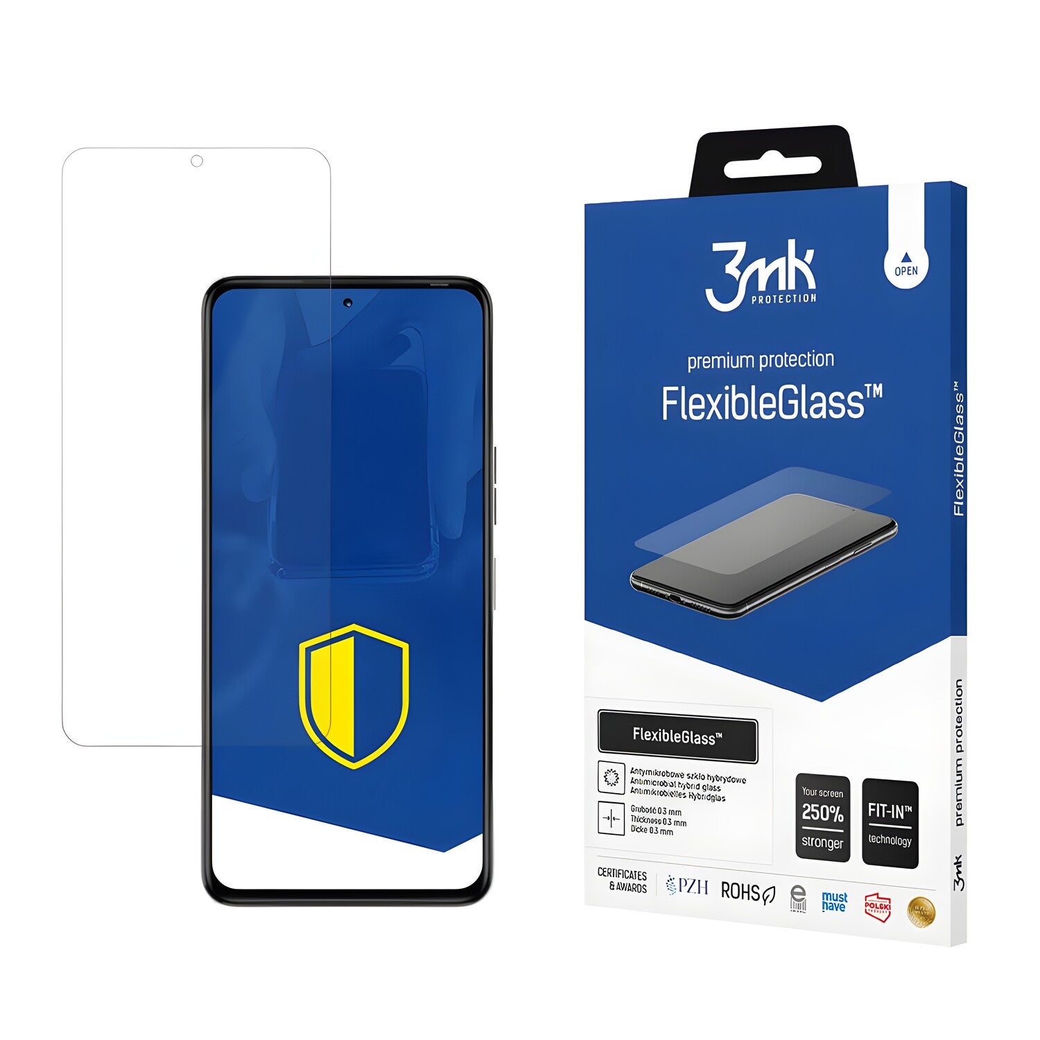 Zaštitno hibridno staklo 3mk FlexibleGlass za Tecno Camon 18 - Prozirna KP20488