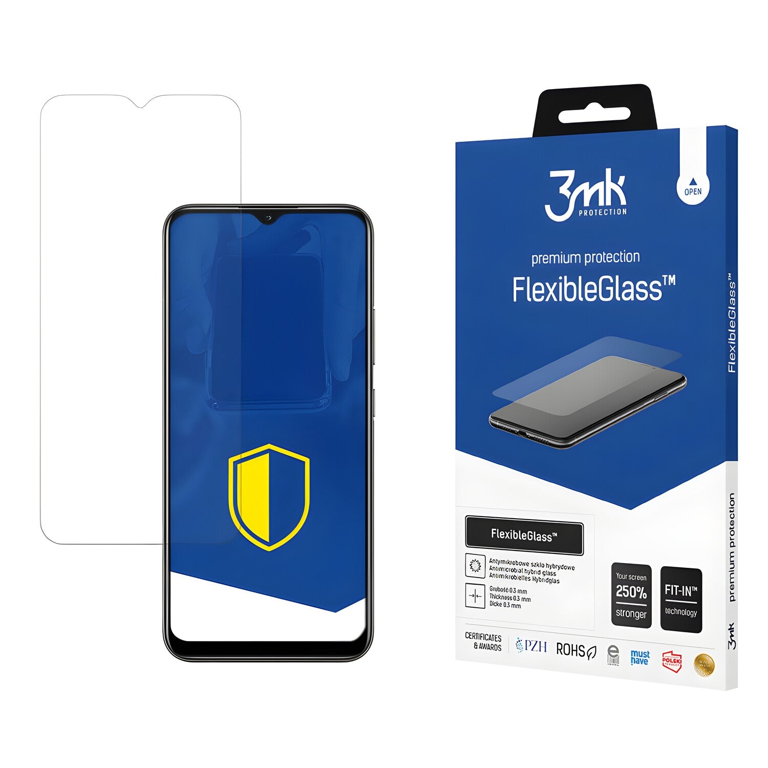 Zaštitno hibridno staklo 3mk FlexibleGlass za Realme C25Y - Prozirna KP20509