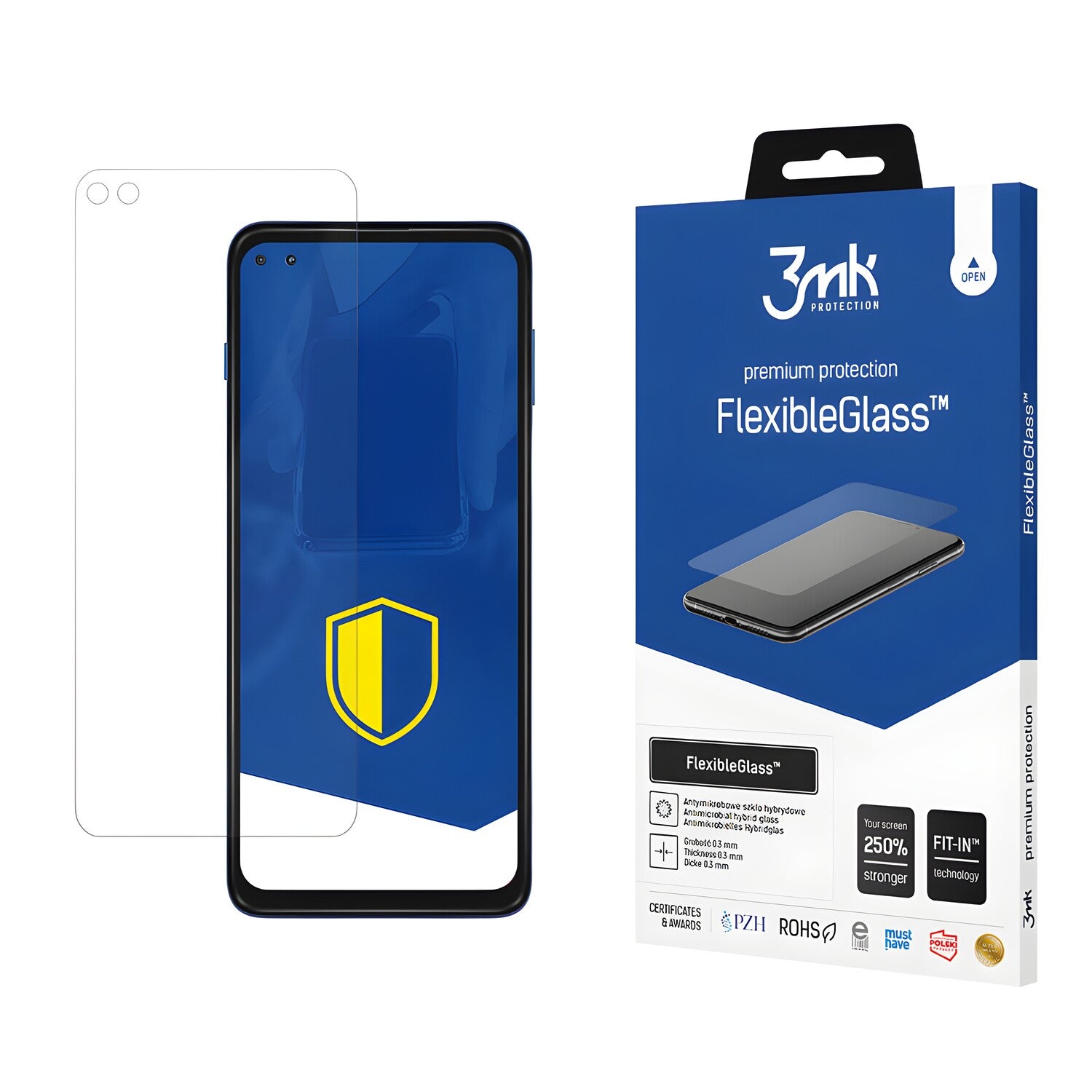Zaštitno hibridno staklo 3mk FlexibleGlass za Motorola Moto G 5G Plus - Prozirna KP20842