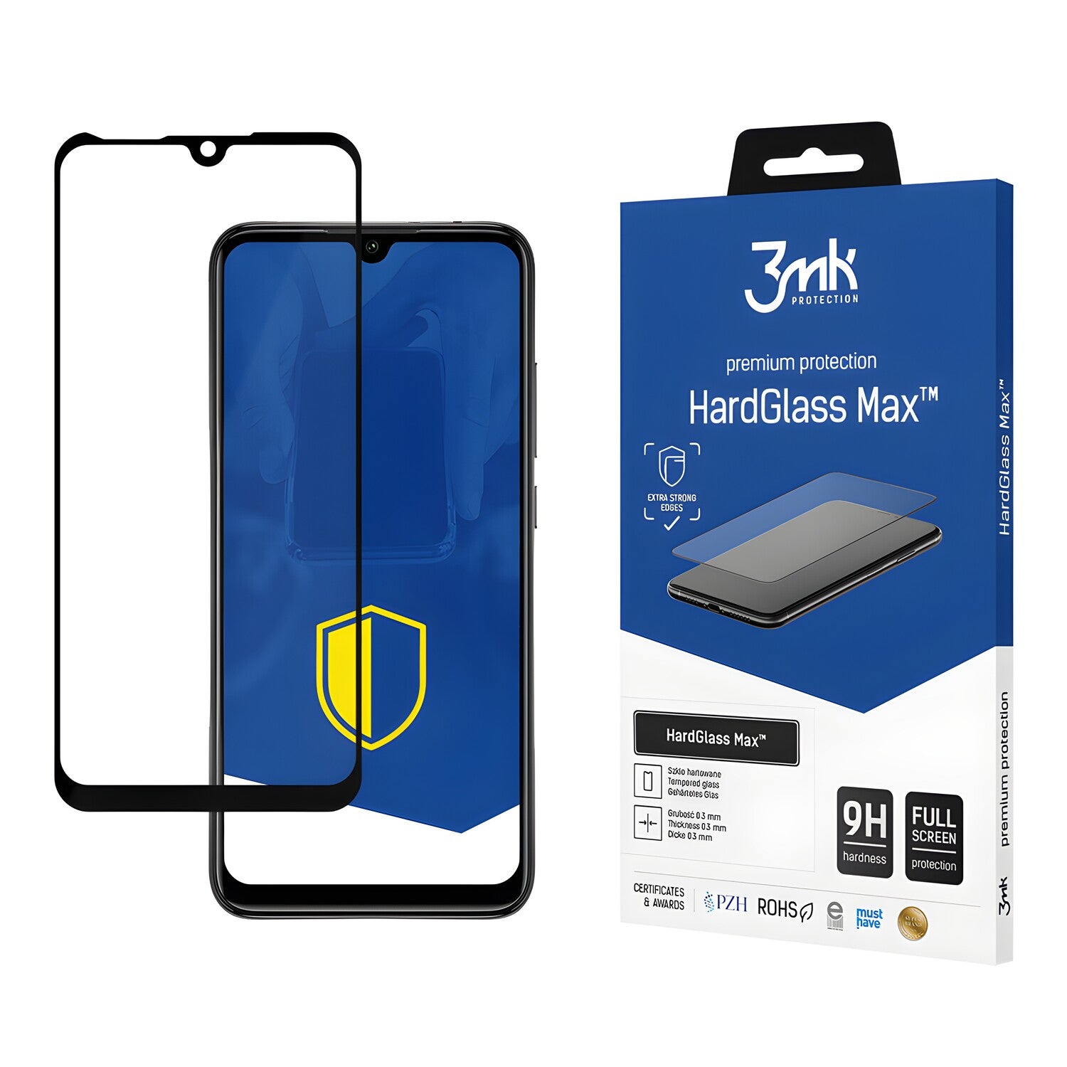 3mk HardGlass Max - zaštitno staklo za Xiaomi Mi A3/Mi CC9e - Crna KP20994