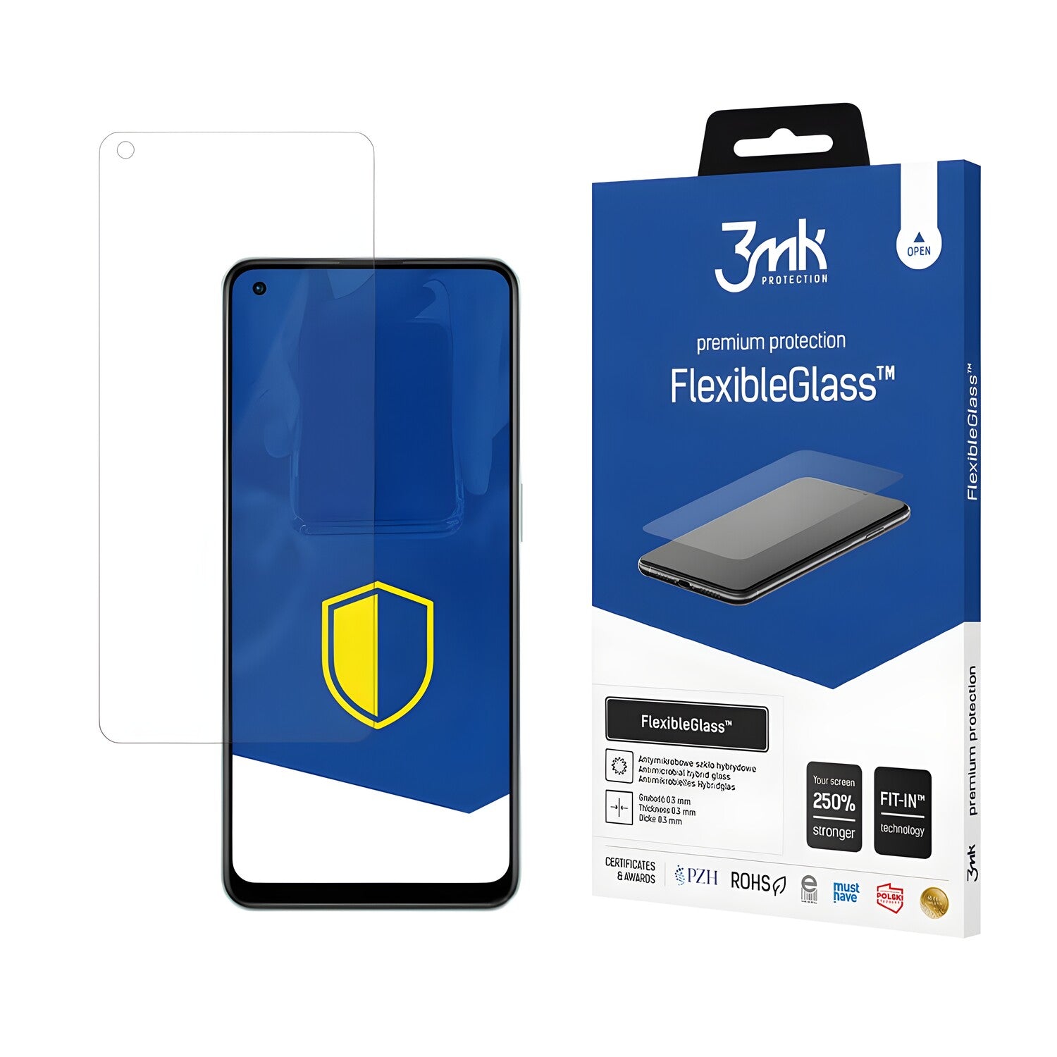 Zaštitno hibridno staklo 3mk FlexibleGlass za Oppo Reno 8 Pro+ - Prozirna KP20423