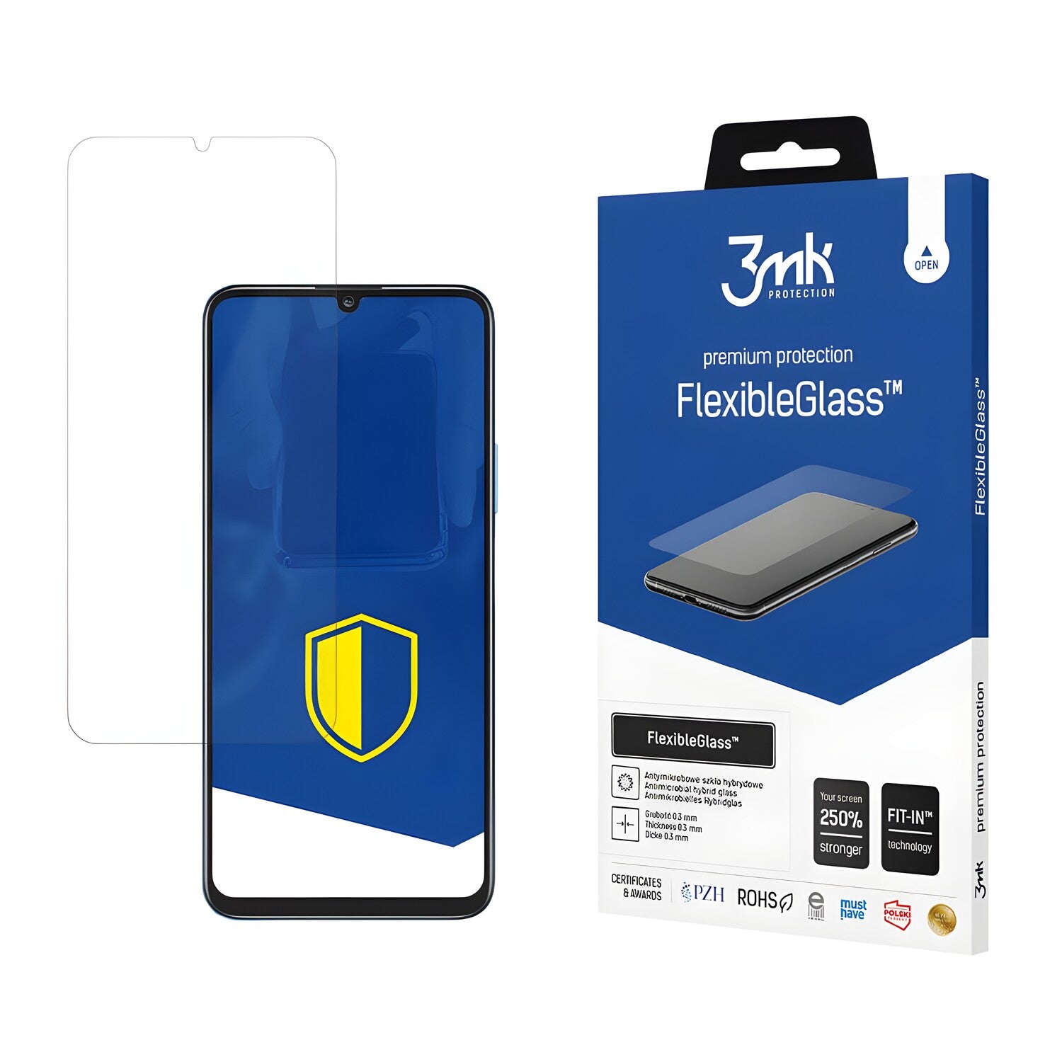 Zaštitno hibridno staklo 3mk FlexibleGlass za Honor 7X - Prozirna KP20508