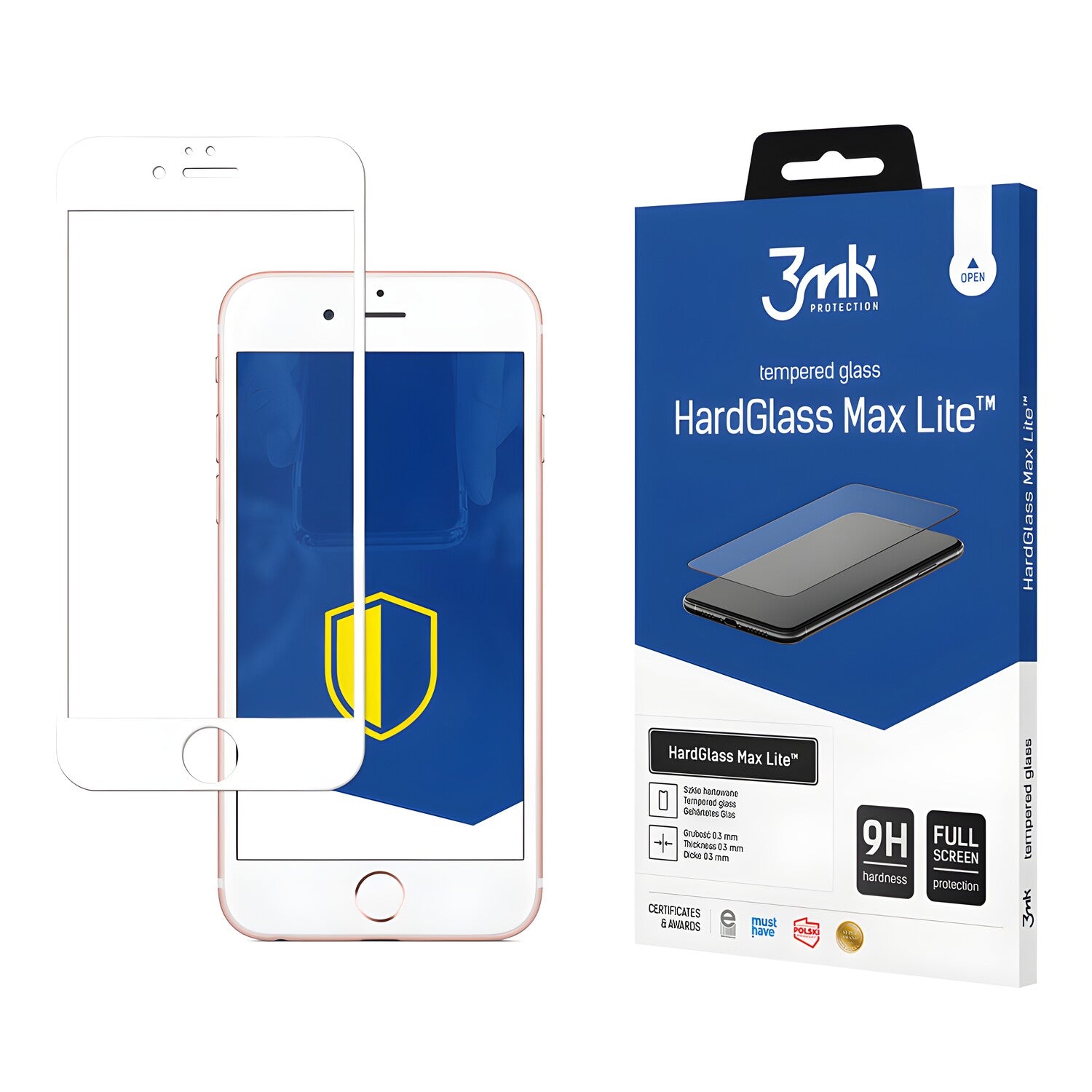3mk HardGlass Max Lite - zaštitno staklo za Apple iPhone 6 Plus/iPhone 6s Plus - Bijela KP21023