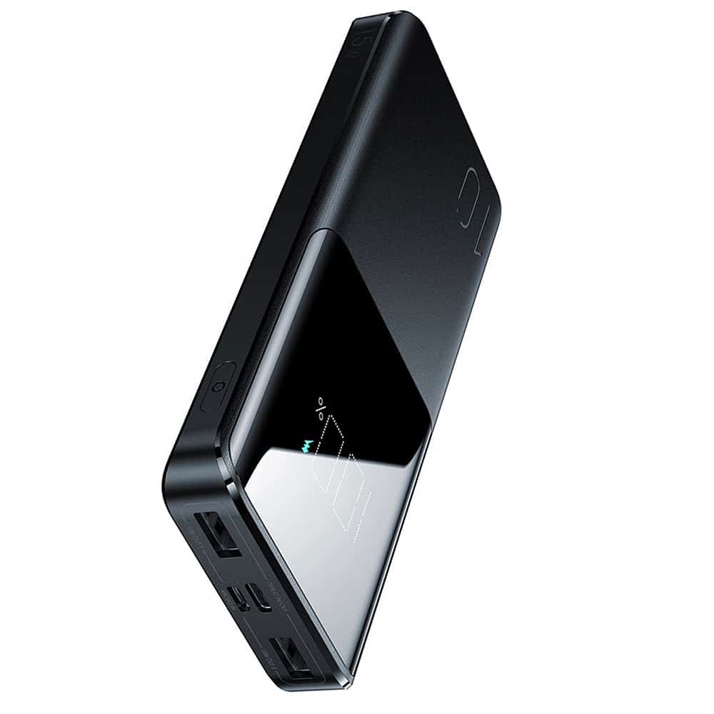 JoyRoom - Power Bank (JR-T013) - 2x USB- Type-C- Micro-USB - s velikim digitalnim zaslonom- 15W- 10000mAh - crna