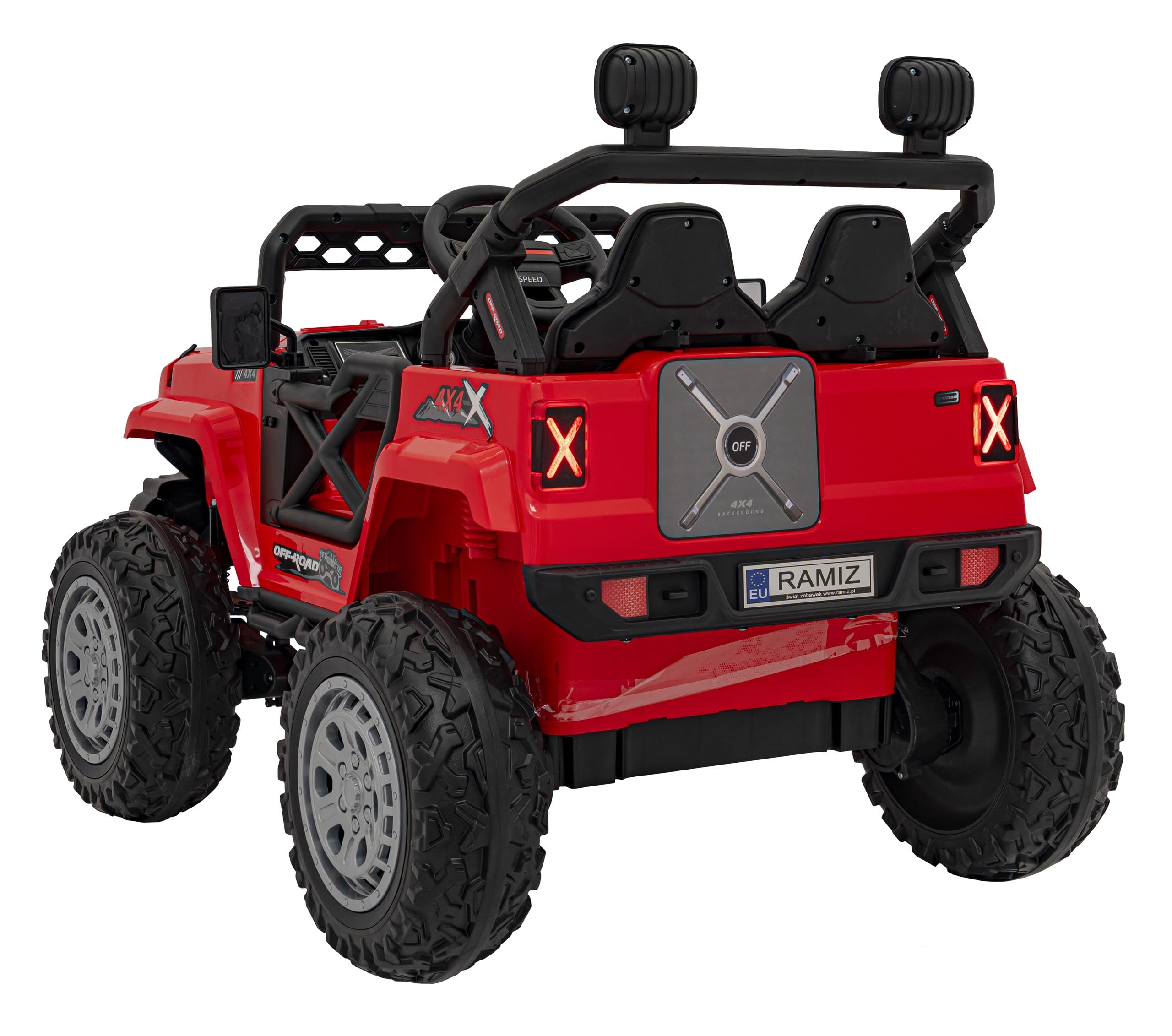 Auto na akumulator OFF ROAD Speed 4x4 - crveni