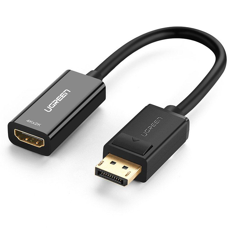 Ugreen 40363 prilagodnik za video kabel 0,25 m DisplayPort HDMI Crno