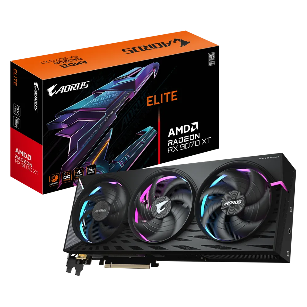 GIGABYTE AORUS Radeon RX 9070 XT ELITE 16G AMD 16 GB GDDR6
