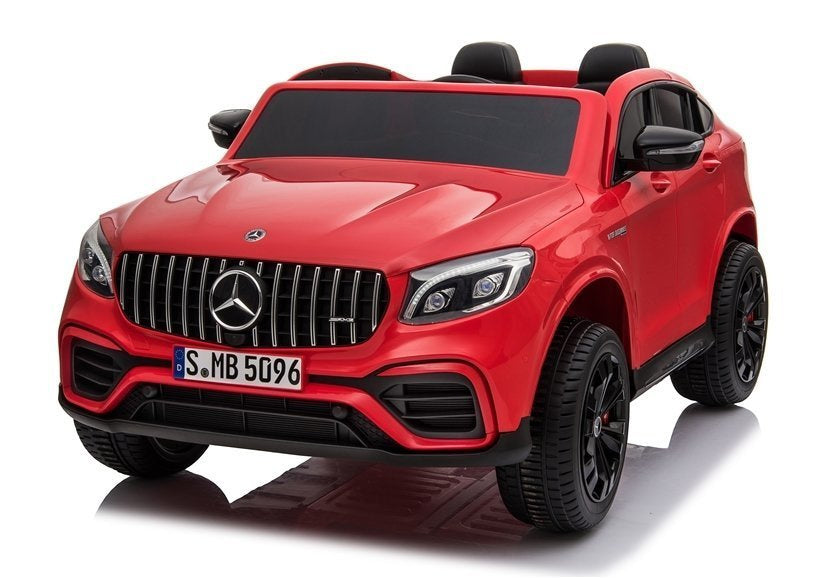 Licencirani auto na akumulator Mercedes GLC 63S QLS 4x4 - dvosjed - crveni/lakirani
