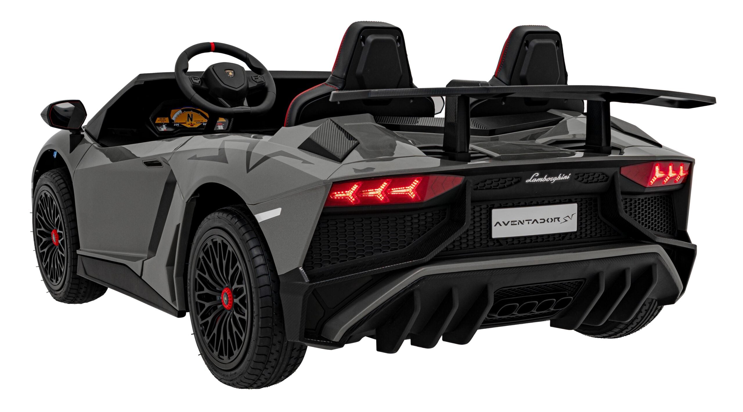 Licencirani auto na akumulator Lamborghini Aventador SV STRONG - dvosjed - sivi