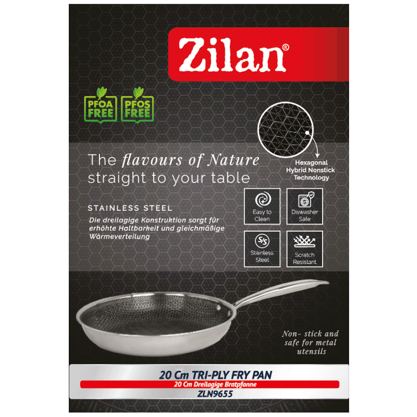 Zilan Tava, 20 cm, troslojno posuđe - ZLN9655