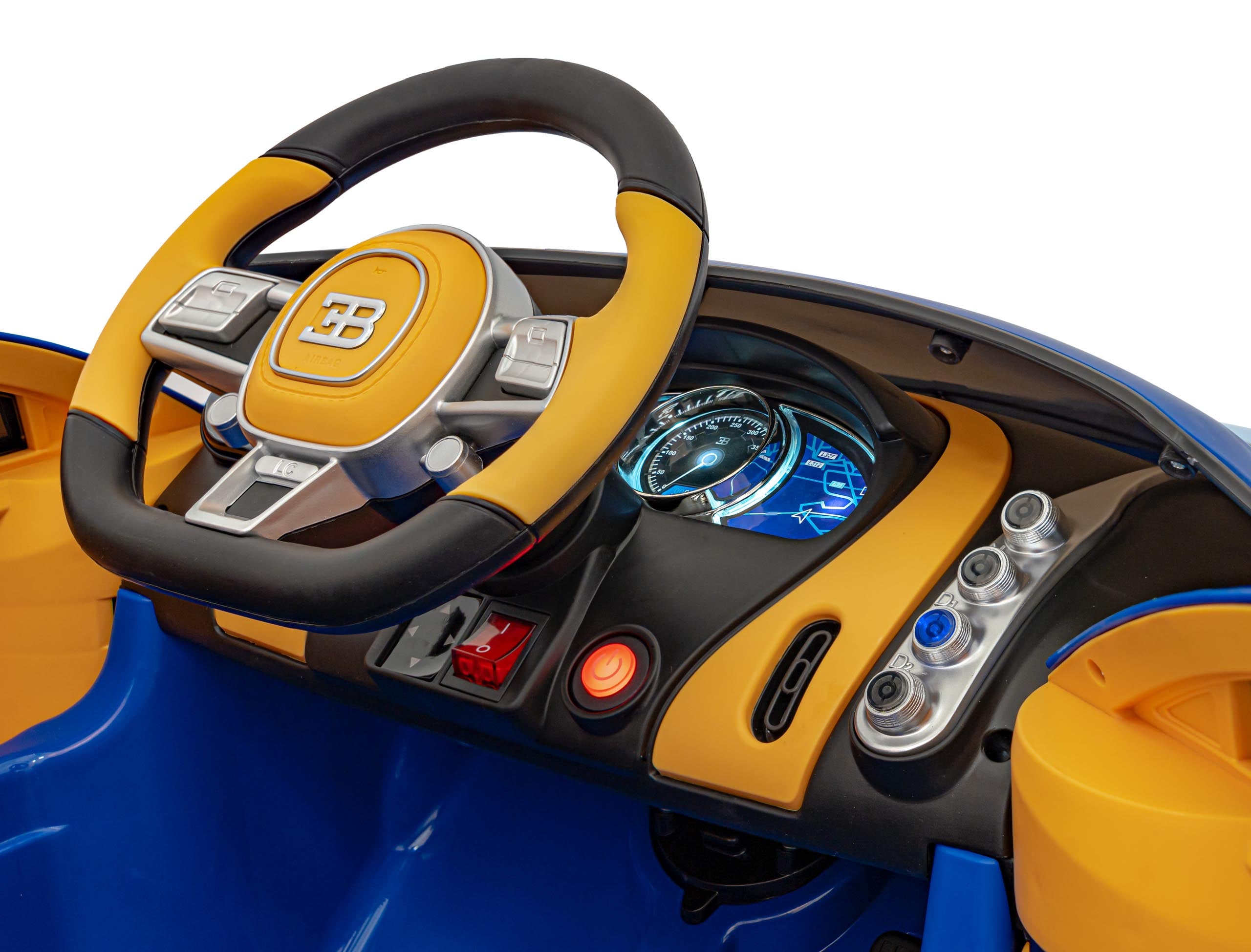 Licencirani auto na akumulator Bugatti Chiron - plavi