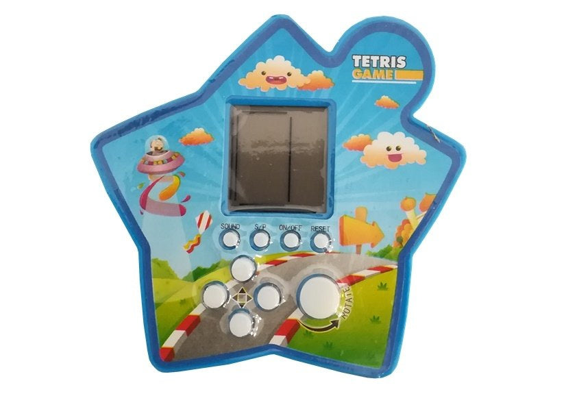 Brick Game Electronic Tetris Portable Star Blue