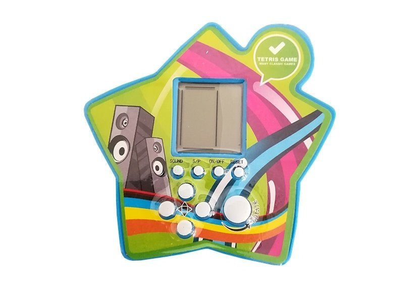 Brick Game Electronic Tetris Portable Star Blue