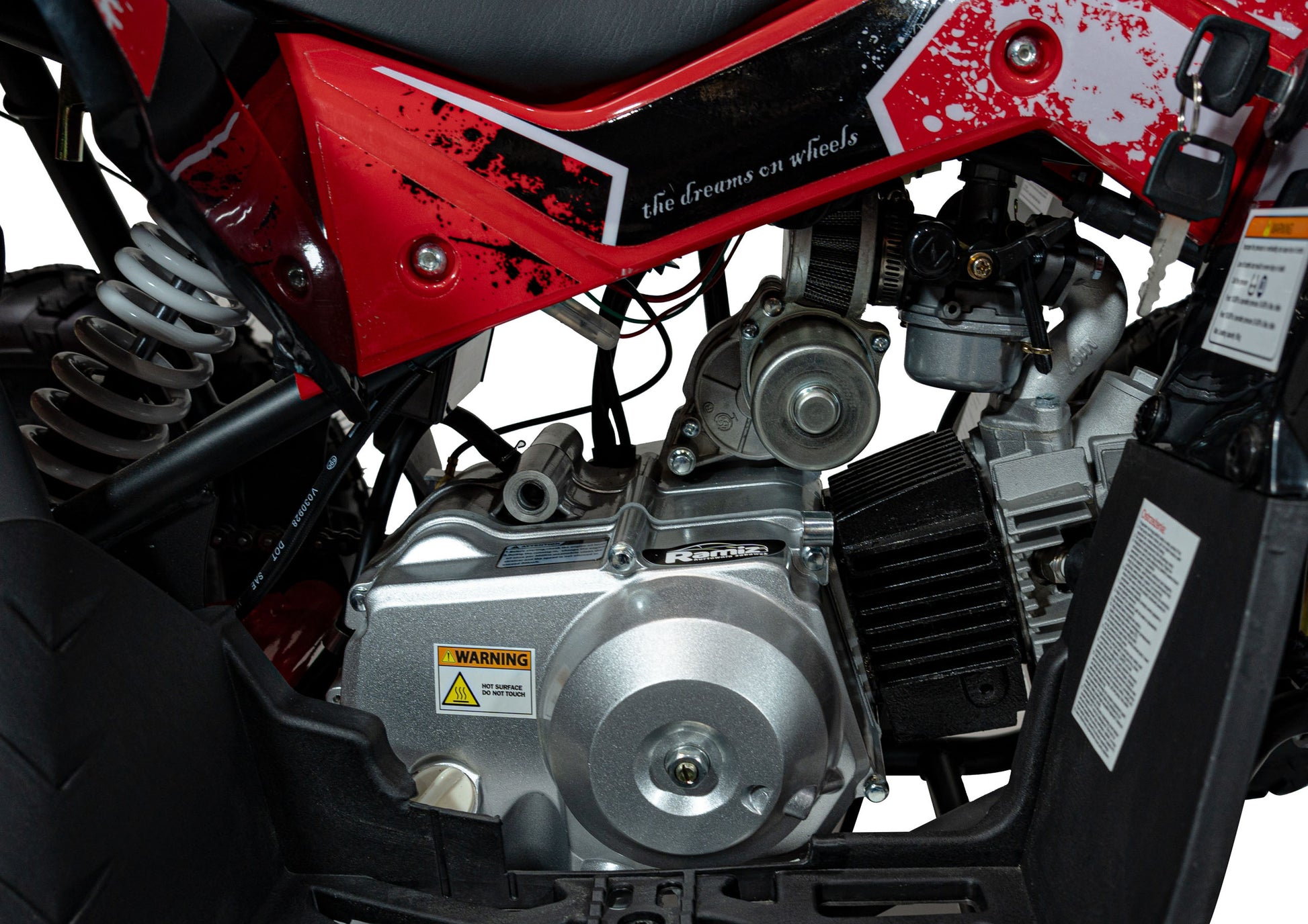 Quad na benzin RENEGADE HighPer 110CC Combustion - crveni