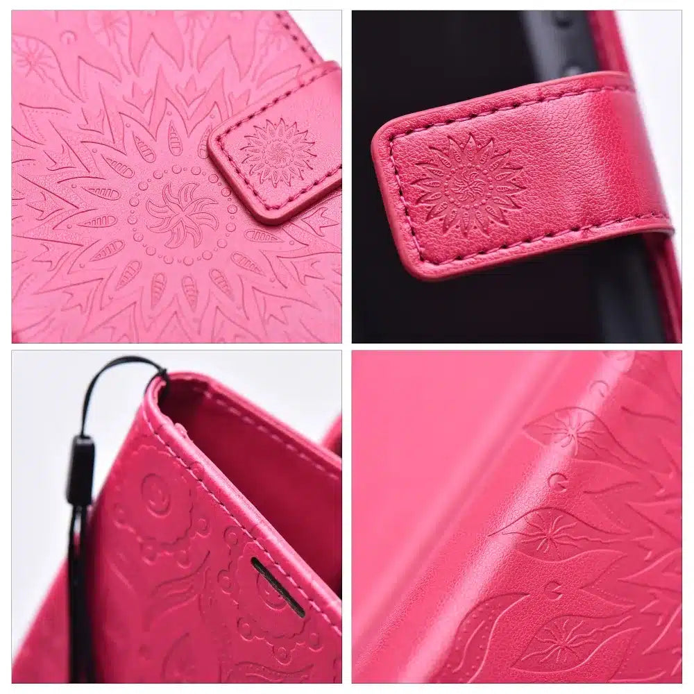 MEZZO Book case preklopna torbica za XIAOMI Redmi 12 4G / 12 5G mandala magenta