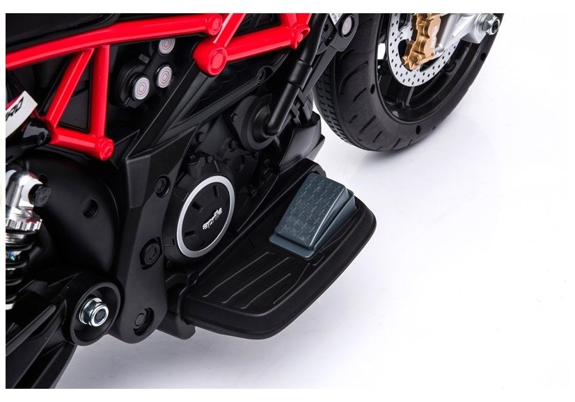 Licencirani motor na akumulator Aprilia A007 - crno/crveni