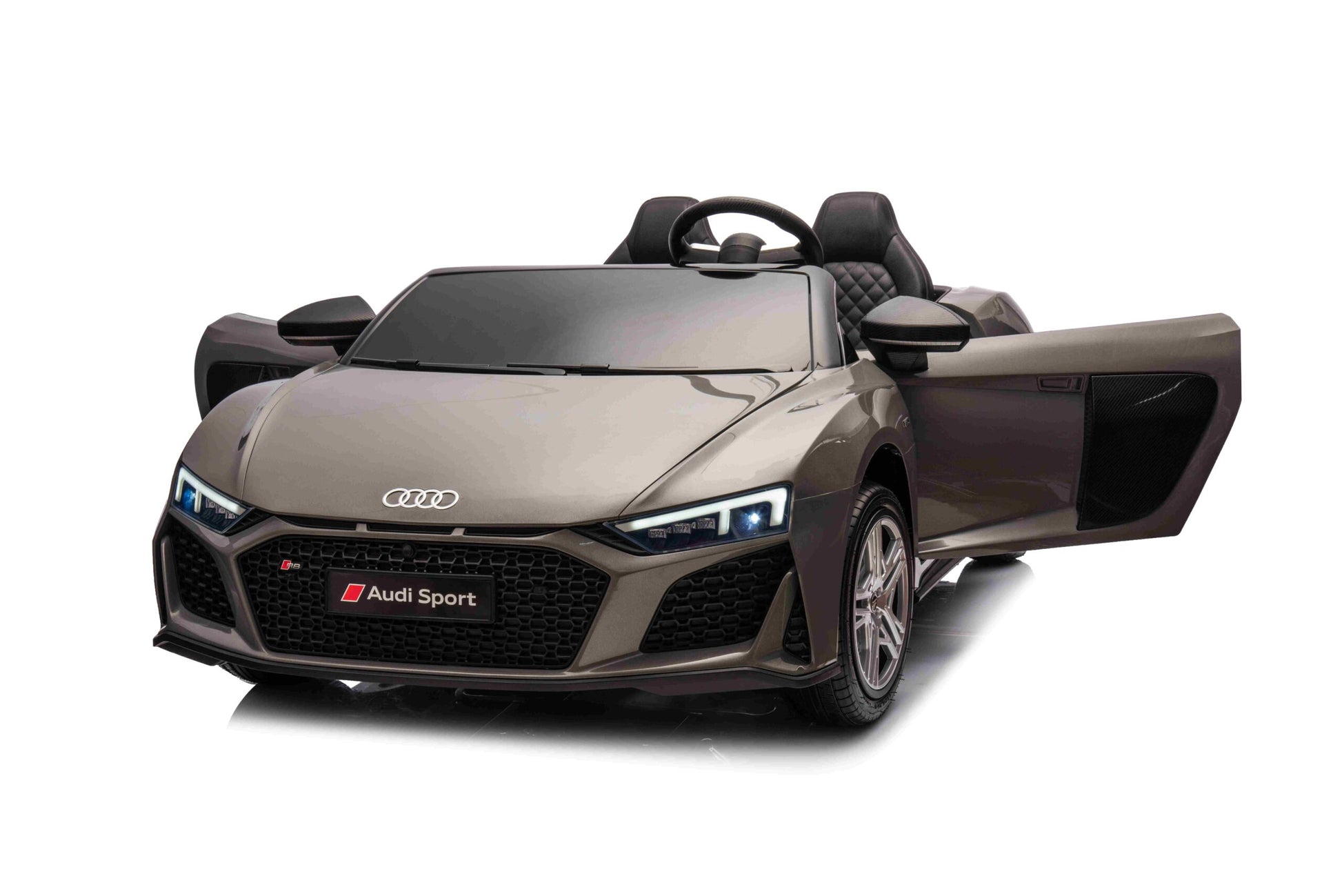 Licencirani auto na akumulator Audi R8 Spyder LIFT - dvosjed - sivi