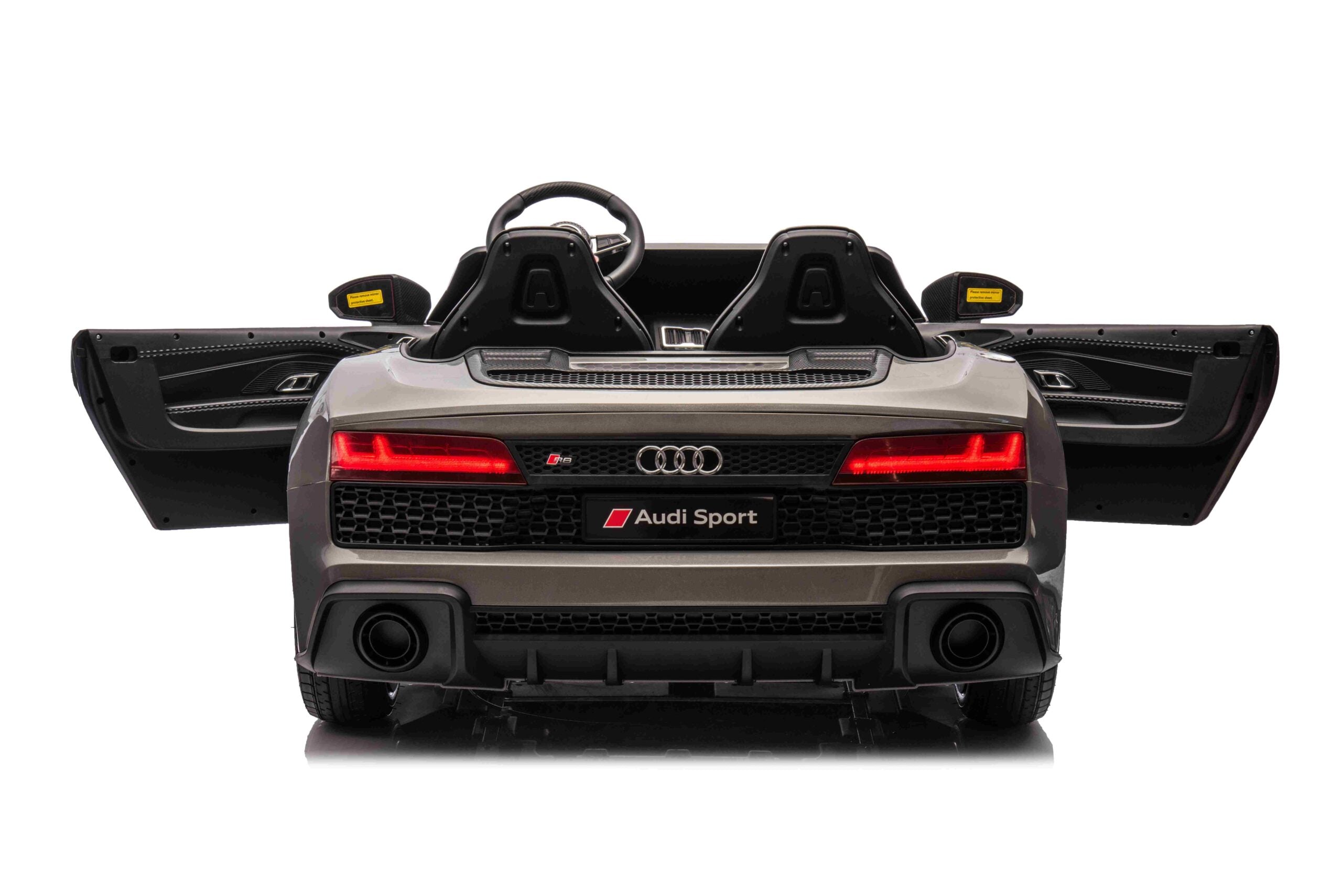Licencirani auto na akumulator Audi R8 Spyder LIFT - dvosjed - sivi