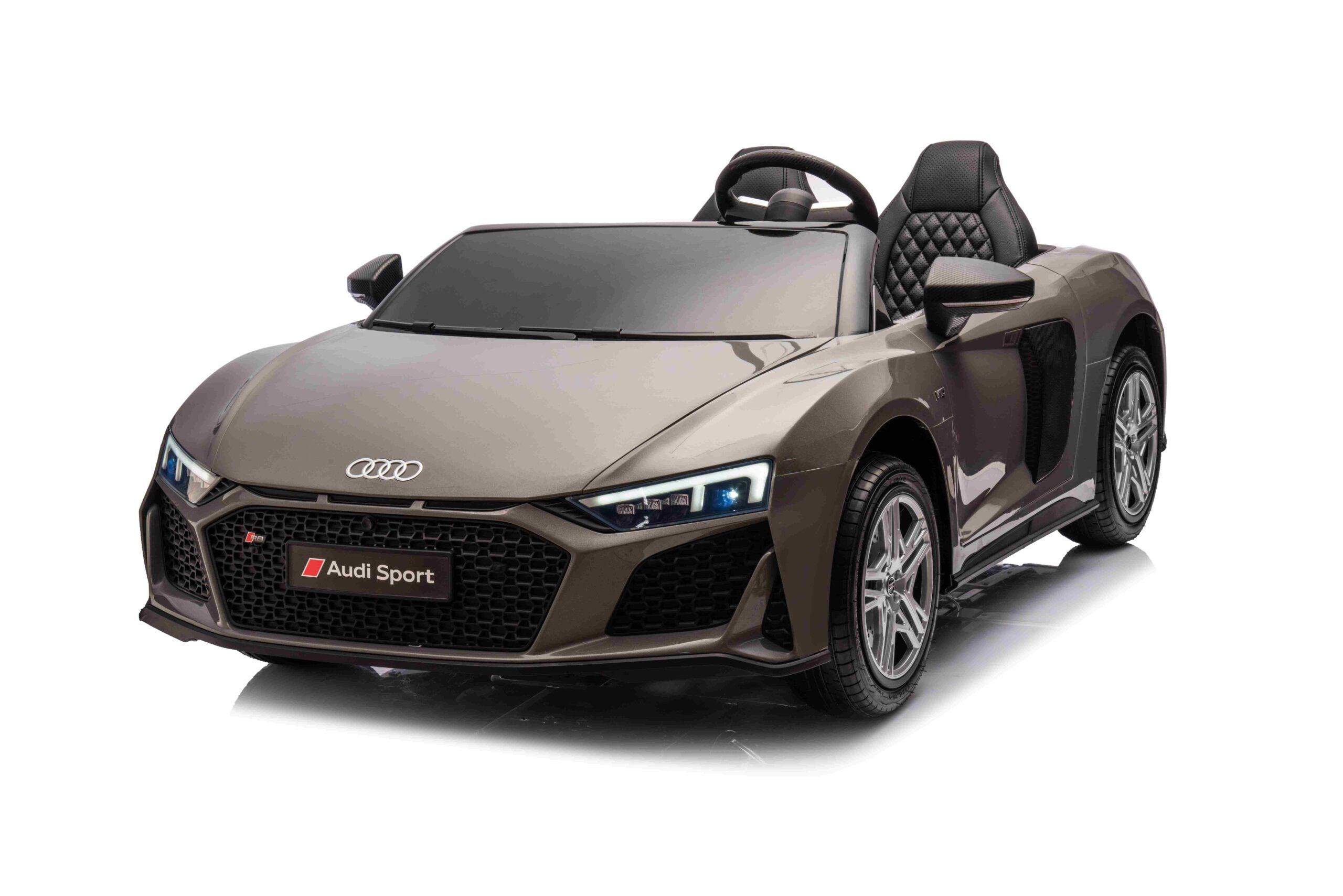 Licencirani auto na akumulator Audi R8 Spyder LIFT - dvosjed - sivi