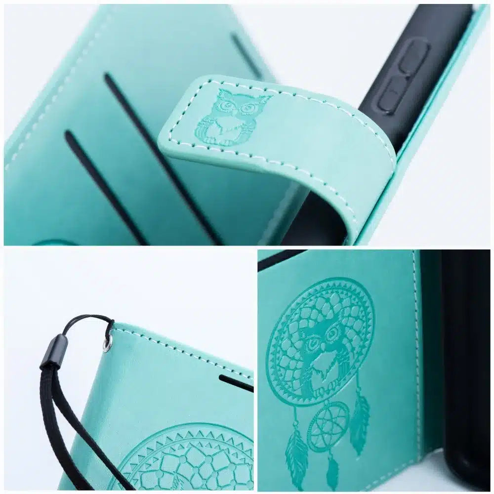 MEZZO Book case preklopna torbica za SAMSUNG GALAXY A13 4G dreamcatcher zelena
