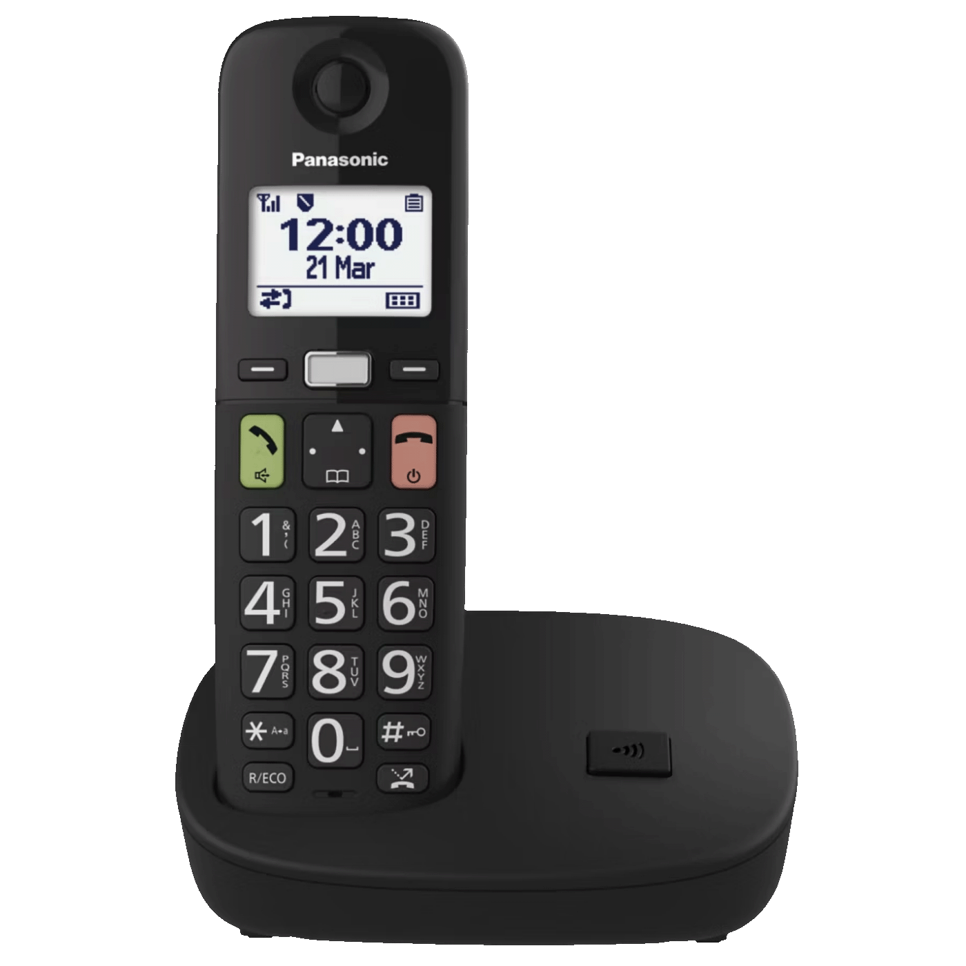 Panasonic Telefon bežični, DECT/GAP, 1.8" display, crna boja - KX-TGU110FXB