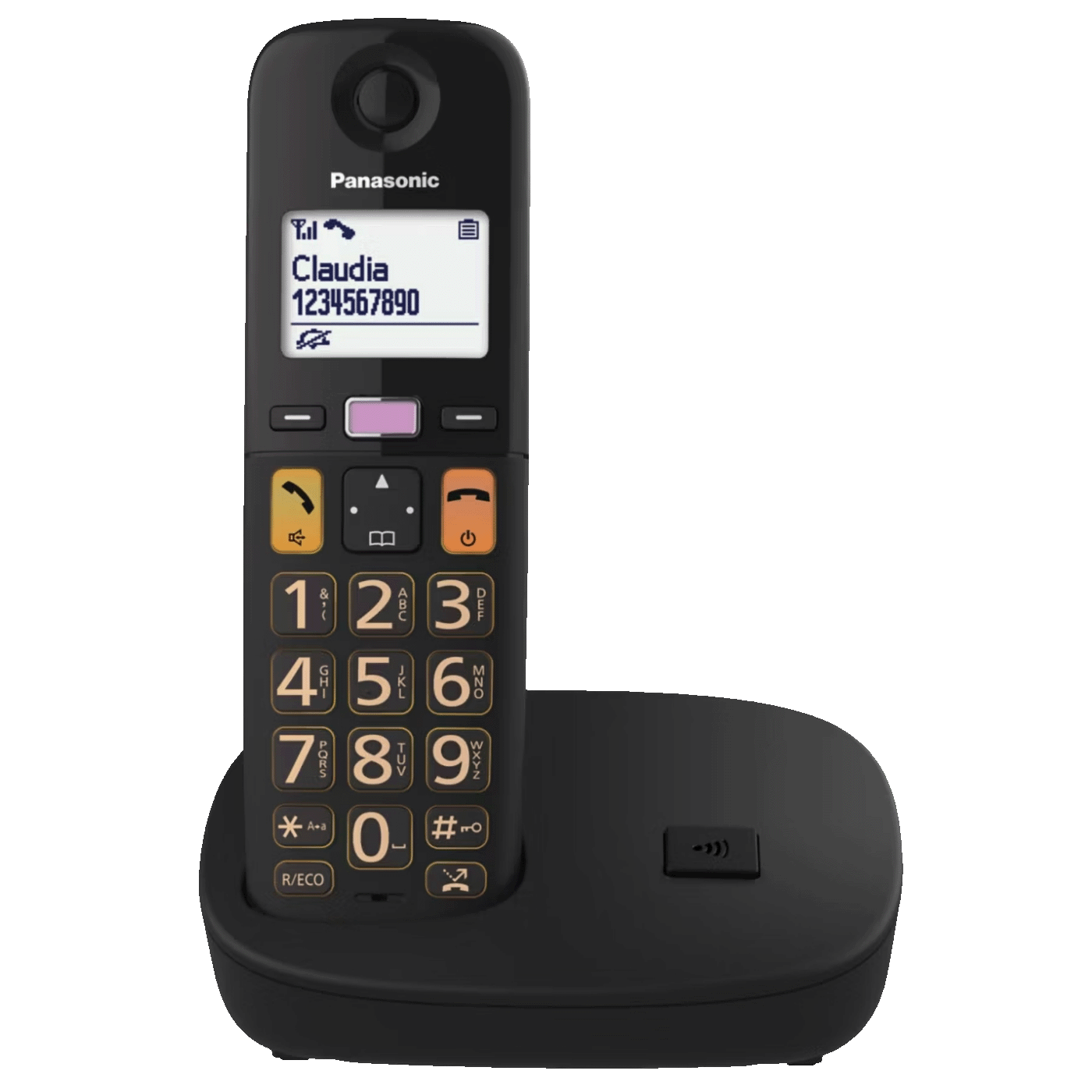 Panasonic Telefon bežični, DECT/GAP, 1.8" display, crna boja - KX-TGU110FXB