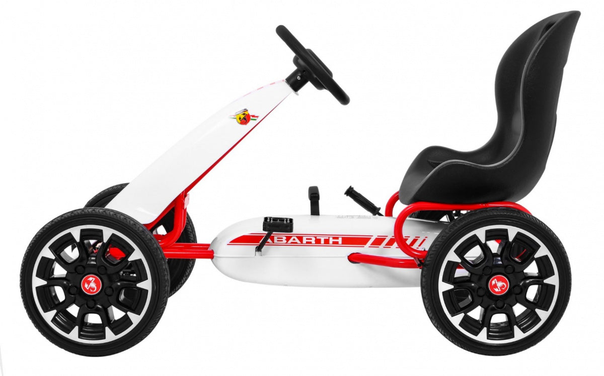 Go-kart na pedale ABARTH - bijeli