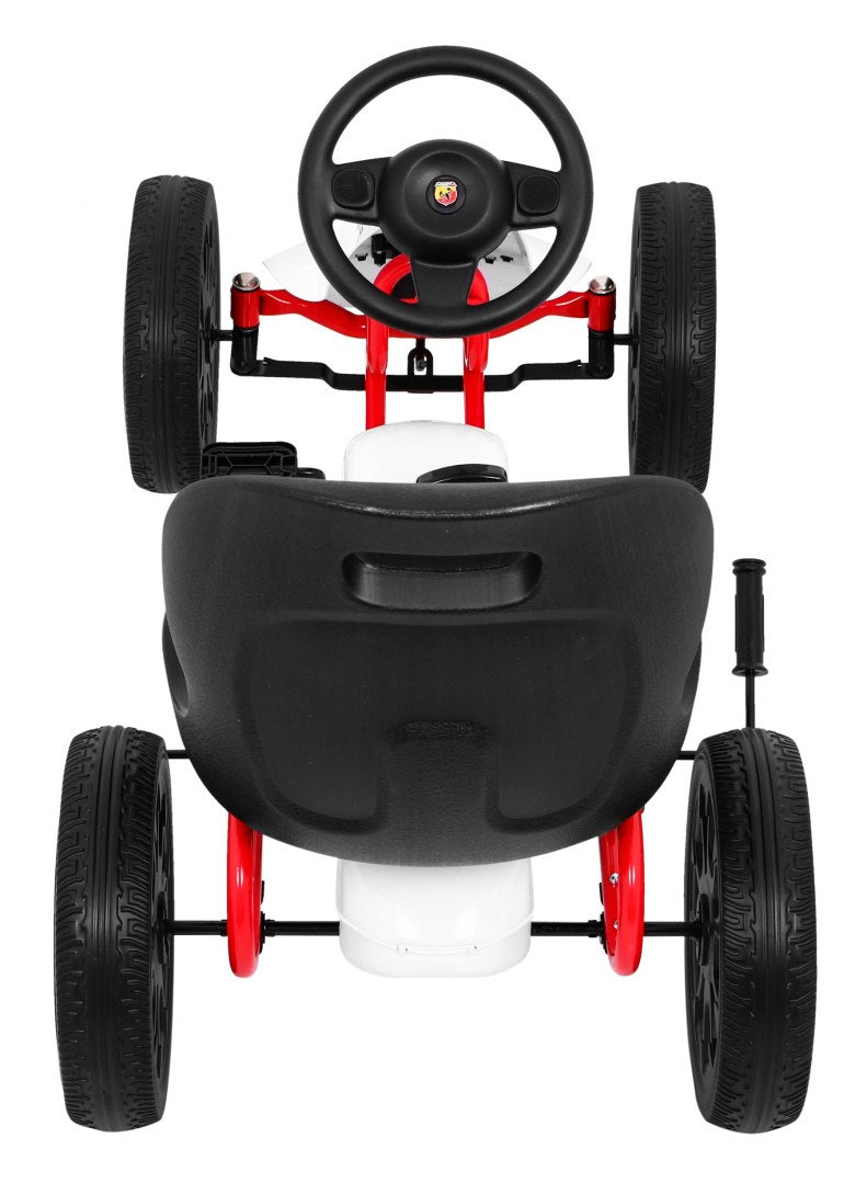 Go-kart na pedale ABARTH - bijeli