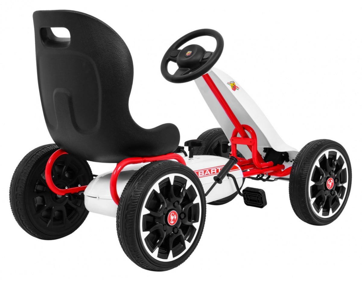 Go-kart na pedale ABARTH - bijeli
