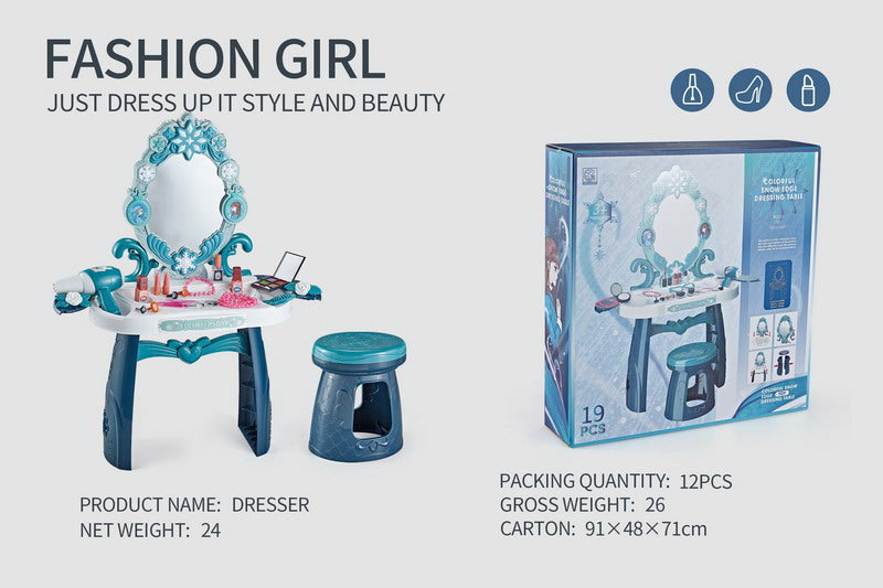Ice Dressing Table for a Princess + Accessories
