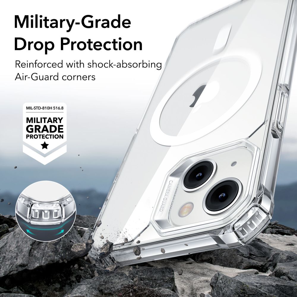 ESR AIR ARMOR HALOLOCK MAGSAFE MASKA ZA IPHONE 14 PLUS/15 PLUS CLEAR
