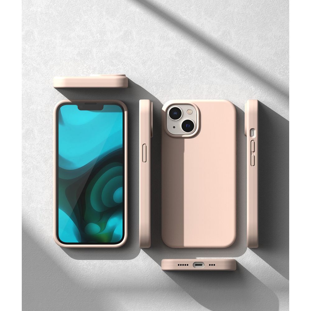 RINGKE SILICONE MASKA ZA IPHONE 14 PLUS / 15 PLUS PINK SAND