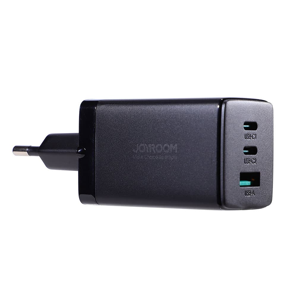 JoyRoom - Zidni punjač (TCG01) - 2 x Type-C- USB brzo punjenje 65 W s kabelom Type-C na Type-C 100 W 120 cm - crni