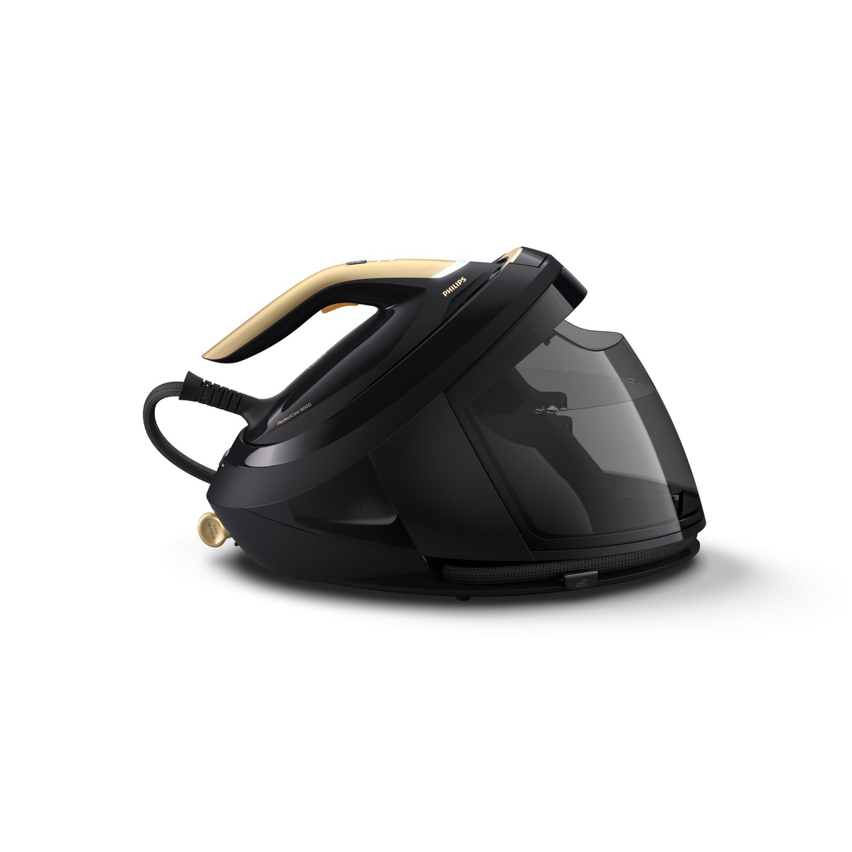 Philips PSG8130/80 postaja za glačanje na paru 2700 W 1,8 L SteamGlide Elite stopalo Crno, Zlatno